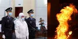 China: asesinó a su esposa influencer prendiéndole fuego mientras hacía en vivo