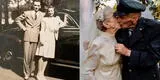 Se casaron en la Segunda Guerra Mundial, pero después de 77 años se toman su primera foto de bodas