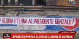 Comas: aparecen pintas alusivas al fallecido genocida Abimael Guzmán [VIDEO]