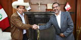 Íber Maraví se reunió con Pedro Castillo en Palacio de Gobierno