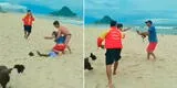 Hombre utilizó un caimán para defenderse durante una pelea en playa y video es viral