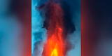 ¡Impresionante! Fuente de lava de Volcán Cumbre Vieja alcanza los 600 metros de altura