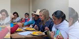 María Alva comió cuy en comedor popular durante su estadía en Cajamarca [FOTOS]