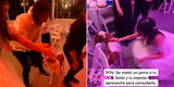 Perrito se 'metió' en la boda de una veterinaria y terminó siendo revisado [VIDEO]