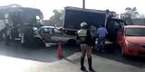Huachipa: Cinco autos se chocan intempestivamente y dejan heridos [VIDEO]