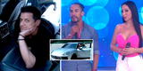 Paola Ruiz muestra EN VIVO su lujoso Porsche y Gino Pesaressi no dudó en conducirlo [VIDEO]