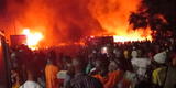 Explosión de un camión cisterna con combustible en Sierra Leona deja 100 muertos [VIDEO]