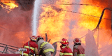 Ventanilla: incendio de grandes proporciones consumió fábrica