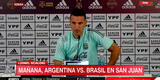 Lionel Scaloni confirmó la titularidad de Messi para el Argentina vs. Brasil [VIDEO]