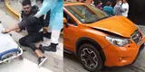 Lince: Hombre atropella con su auto a delincuentes para evitar que le roben a su pareja [VIDEO]