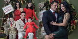 Pamela Franco luce maternal con los hijos de Christian y posan junto en fotos navideñas [FOTOS]
