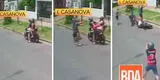 Argentina: policía se dejó robar su moto, retrocedió, sacó su arma e hizo correr a los motochorros