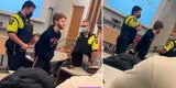 Policía arresta a estudiante no vacunado que se negó a usar mascarilla en clases [VIDEO]