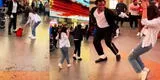 Artista callejero deslumbra al bailar como Michael Jackson, pero joven lo supera y se roba el ‘show' [VIDEO]