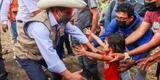 Pedro Castillo supervisa evacuación de damnificados por sismo en Amazonas