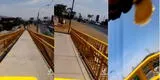 Heladero maneja a toda velocidad en pleno puente y termina cayéndose: "Pobres helados" [VIDEO]