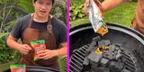 Joven comparte truco para prender carbón en 30 segundos con un Cheese Tris [VIDEO]