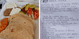 Restaurante reparte carta de menú escritas a mano a sus clientes y se vuelve viral [FOTO]