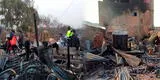 Ate: voraz incendio deja a varias familias en la calle a horas de la Navidad [VIDEO]