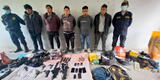 Ayacucho: PNP captura a asaltantes de carreteras con armas de guerra