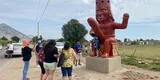 Trujillo: Municipalidad de Moche expone monumento erótico y turistas se asombran