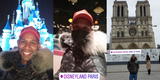 Giselo recibió el Año Nuevo en Paris y disfrutó como niño en Disneyland: "Demasiado" [VIDEO]