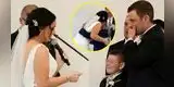 Mujer conmueve con emotivas palabras al hijo de su esposo durante su boda: “Prometo amarte”