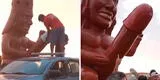 Trujillo: reparan el huaco erótico de Moche tras ser atacado por vándalos
