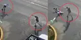 Ladrones le roban su moto, pero él saca su pistola y frustra robo: detuvo a uno de ellos a disparos [VIDEO]
