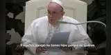 Papa Francisco critica que parejas no quieren tener hijos, pero sí mascotas y reacciona EN VIVO