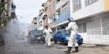 Desinfectan calles y paraderos en el Callao