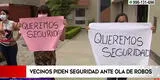 Surco: vecinos cansados de la ola de robos piden mayor seguridad con carteles [VIDEO]