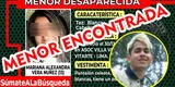 Menor desaparecida en Ate en diciembre fue encontrada en Chile