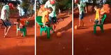 El niño Marcelo conmueve en las redes tras jugar partido con su abuelo pese a tener discapacidad motriz