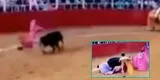 Cajamarca: Captan el preciso momento en que toro embiste a un torero y lo deja grave [VIDEO]