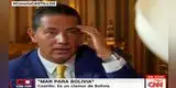 La reacción de Fernando del Rincón al escuchar a Pedro Castillo decir que podría darle a Bolivia salida al mar