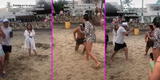 ¡No hay bendición! Intenta pedirle la mano a su novia en la playa y su suegro lo impide [VIDEO]
