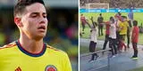 Hinchada de Colombia insultó a James Rodríguez por perder ante Perú: “Fallaste, hijo de...” [VIDEO]