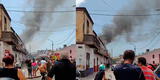 Cercado de Lima: incendio de gran tamaño consume vivienda en Barrios Altos [VIDEO]