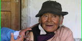 Huánuco: El hombre más longevo del Perú recibe dosis de refuerzo contra la COVID-19