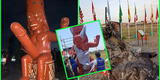 ¡Ahora son 2! Inauguran nuevas esculturas de huacos eróticos gigantes en Moche [VIDEO]