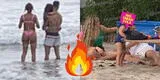 Melissa Paredes y su Activador coindicieron en la misma playa, a metros de Gato Cuba y Ale Venturo