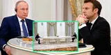 Putin y Macron se sentaron a 6 metros de distancia en reunión en el Kremlin: no quería que se roben su ADN