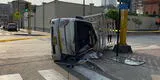 Cercado de Lima: conductor de camión muere al chocar contra un bus turístico