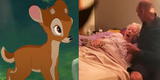 Adulta mayor cumple su sueño de conocer a ‘Bambi’ antes de morir: su rostro lo dice todo [VIDEO]