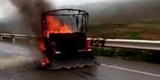Huancayo: esposos, hija y yerno salvan de morir al incendiarse motocarga