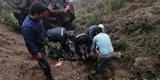 Tío y sobrino mueren al colapsar la vía por donde se trasladaban en Huancavelica