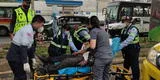 Surco: motociclista choca contra automóvil y queda herido