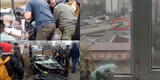 Tanque ruso pasa por encima de un carro donde iba un adulto mayor ucraniano que gracias a Dios sobrevivió [VIDEO]