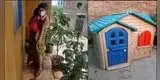 SJL: Ratero roba casita de juguete que le fue donada a niña con discapacidad